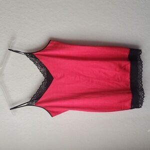 Red shiny sexy chemise 18w